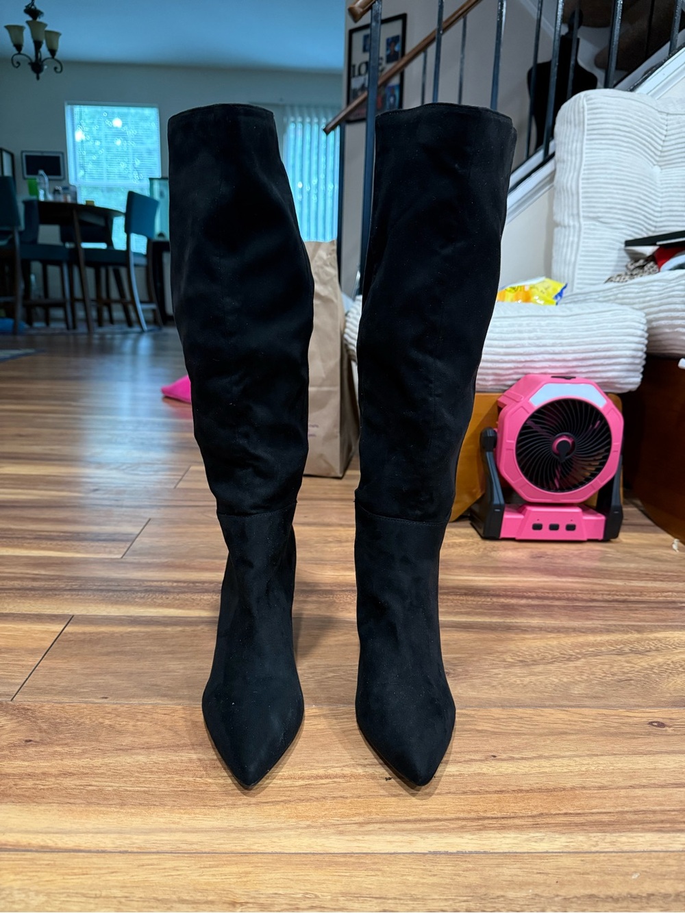 Madden Girl Black Over-the-Knee Pointed Toe Boots